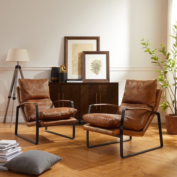 Art Leon Comfortable Top Leather Lounge Chair On Sale Bed Bath Beyond 35061901
