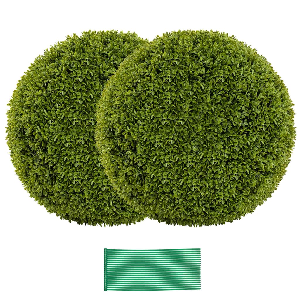 Costway 20" Faux Boxwood Balls with Sun-Protective PE Material Mimic - See Details