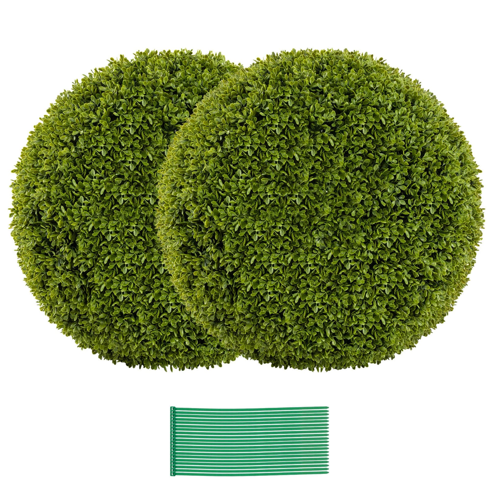 Costway 20" Faux Boxwood Balls with Sun-Protective PE Material Mimic - See Details