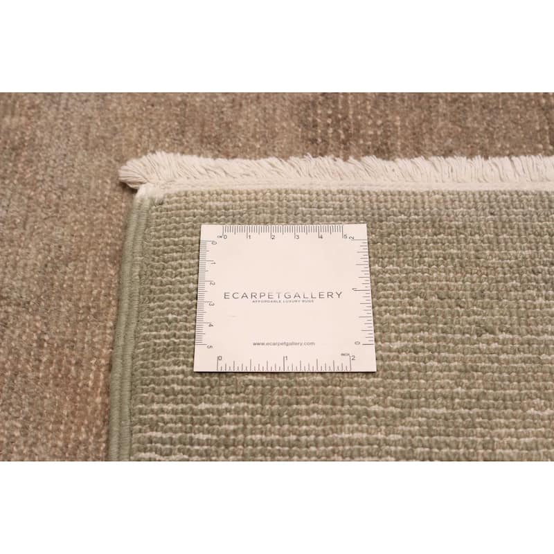 ECARPETGALLERY Hand-knotted Vibrance Grey Wool Rug - 8'1 x 10'0