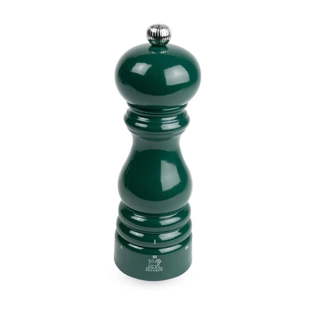 Peugeot Paris u'Select Zirlion Salt Mill, Forest Green, 7 inch, Adjustable Grind