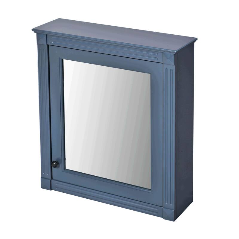 Wall Mounted Bathroom Storage Cabinet with Mirror, Adjustable Shelves, Soft Close Hinges, Over Toilet Space Saver