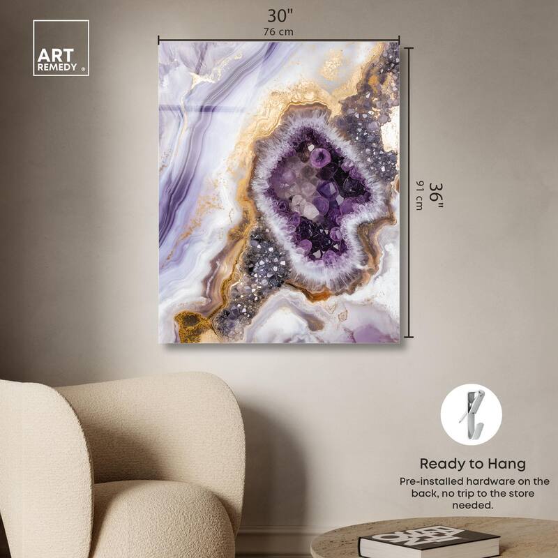 Amethystine Dream II Acrylic by Art Remedy, Ready to Hang