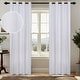 preview thumbnail 1 of 44, Superior Nyan 100% Blackout Grommet Curtains, Set of 2 Panels 52" x108" - Platinum