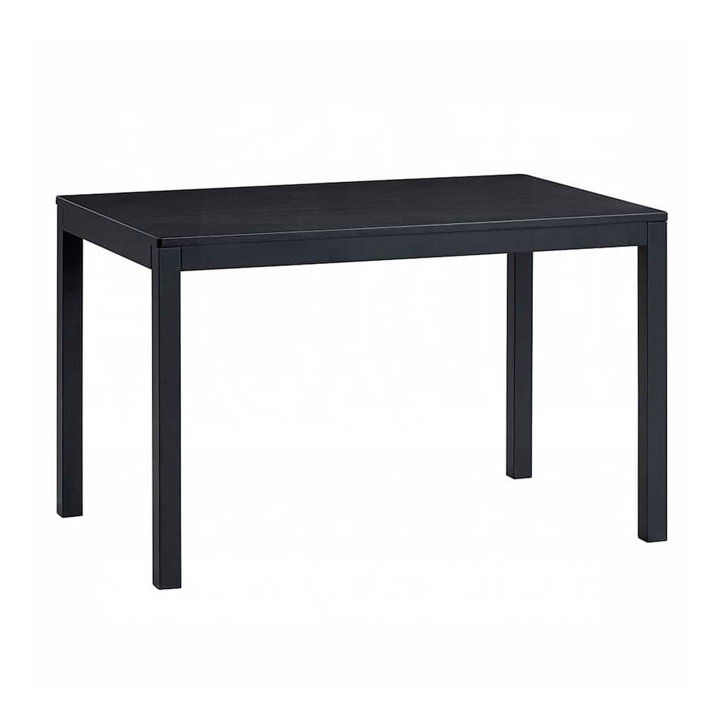 Rectangular Wooden Dining Table in Black Finish