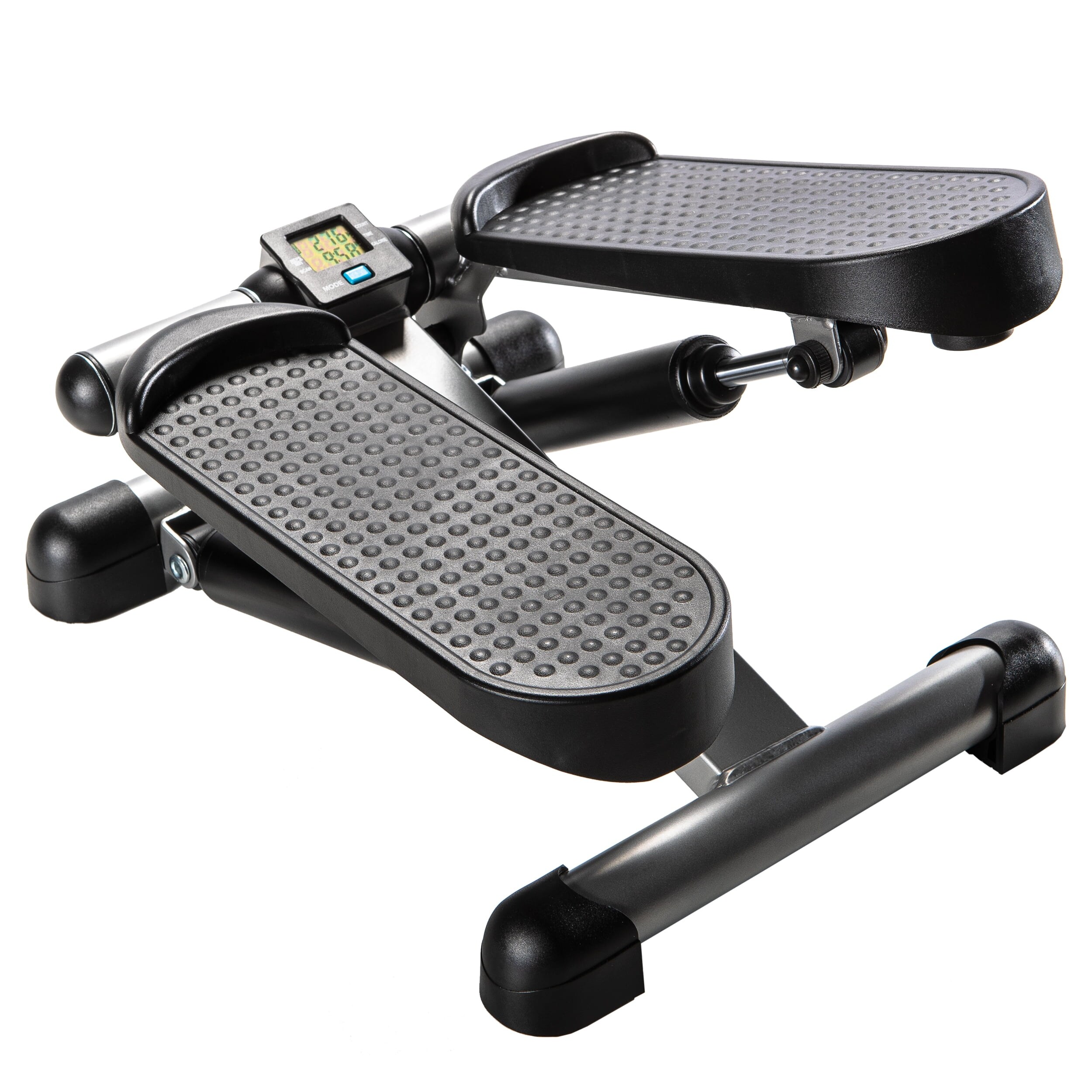 Sunny Health & Fitness Mini Stepper for Exercise Low-Impact Stair Step  Cardio Equipment with Digital Monitor