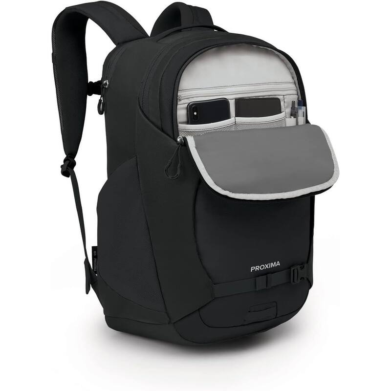 Unisex 30-Liter Proxima Comfortable 16-inch Laptop Backpack, Black