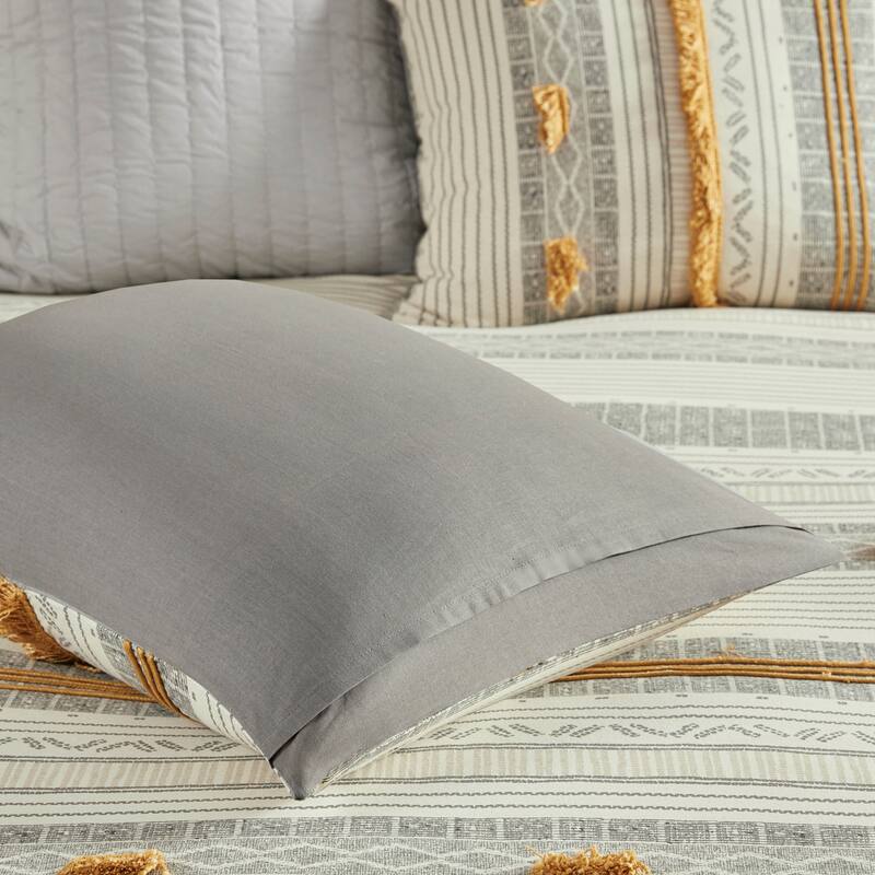 GDF Studio - Cody Cotton Comforter Set with Pom Pom Trim