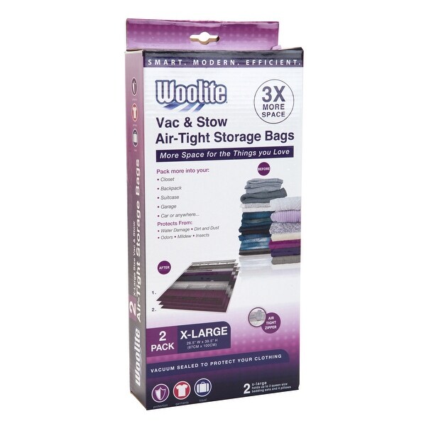 Laundry 360 Nylon Airtight X large Vacuum Storage Bags Set of 2 26.5 Wx39.5 H On Sale Bed Bath Beyond 13685673