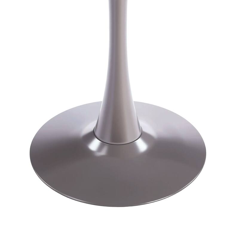 31.5" Mid-century Dining Table for 2-4 people With Round MDF Table Top, Pedestal Dining Table, Coffee Table