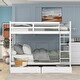 preview thumbnail 18 of 51, Roomfitters Full-Over-Full Bunk Bed with Dual Ladders, Two Storage Drawers, Sturdy Wooden Frame, Safety Guardrails