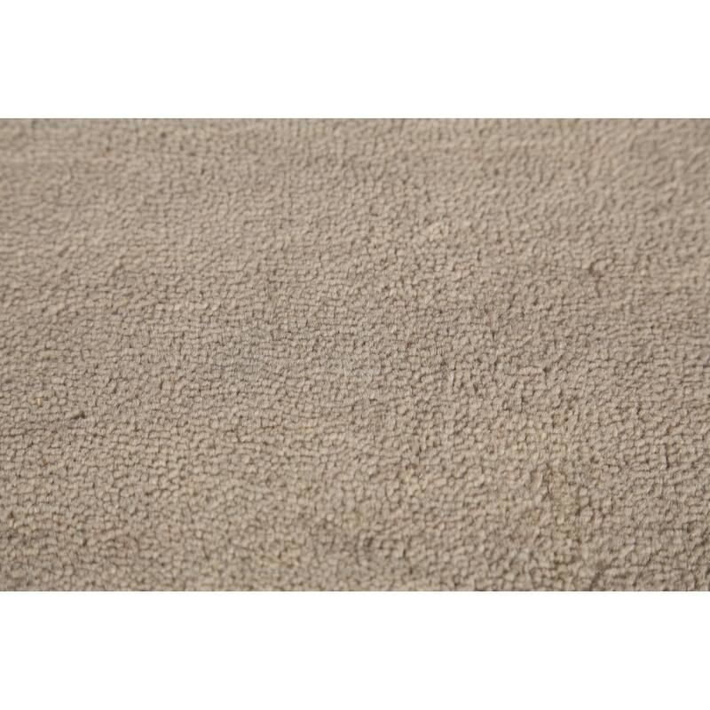 Beige Tribal Gabbeh Indian Rug Hand-Knotted Oriental Wool Carpet - 4'7" x 6'4"