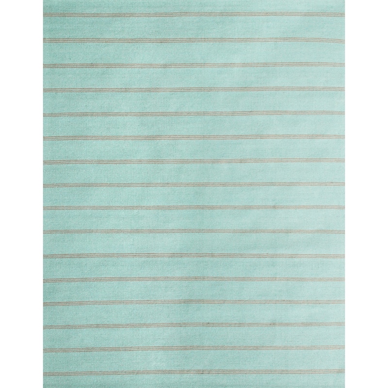 Sevita Striped Jute Area Rug - 5' x 7'9" - Light Green/Tan