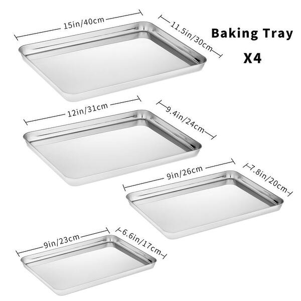 Big Pack Stainless Steel Non Stick Baking Sheet Set Bed Bath & Beyond