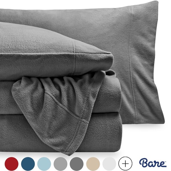 Bare Home Polar Fleece Sheet Set - Extra Plush & Breathable Sheets. Opens flyout.