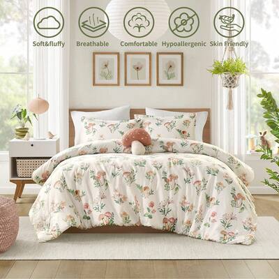 Queen 4-Piece Mushroom Garden Comforter Set