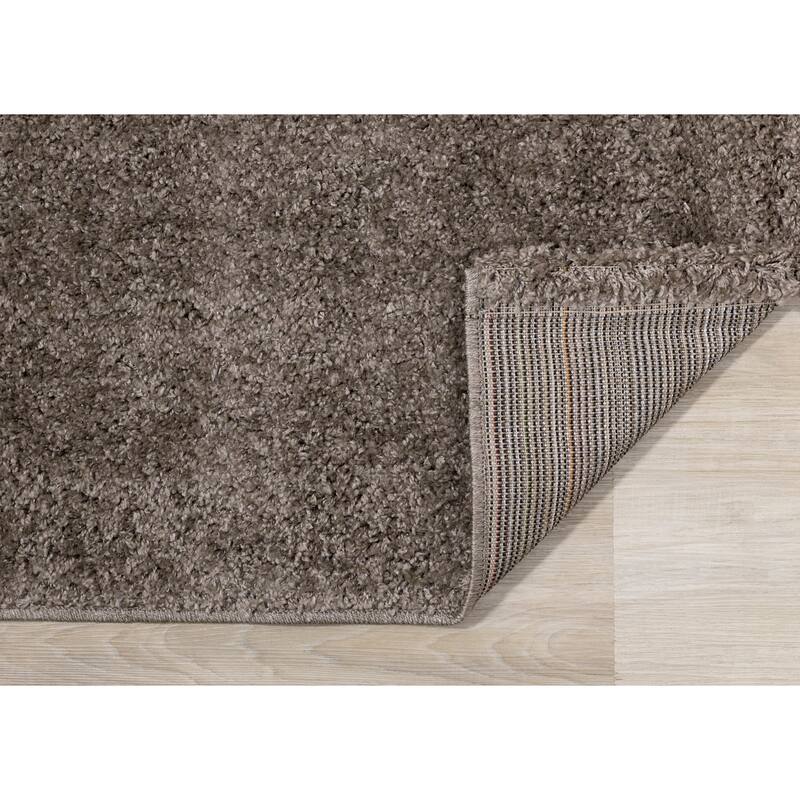 Brooklyn Collection - Taupe Shag Indoor Rug