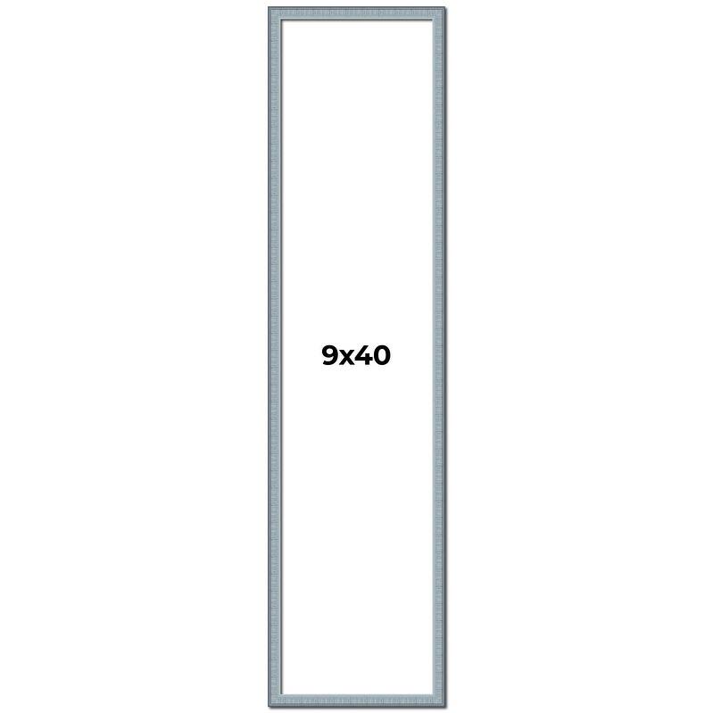 9x40 Frame Rustic Sky Blue Solid Wood Picture Frame | 0.75 Inch