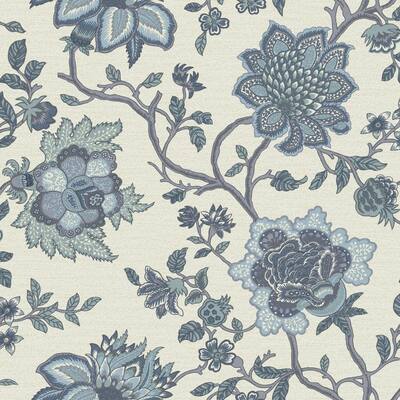 Jacobean Floral Non-pasted Wallpaper – 396in x 20.8in