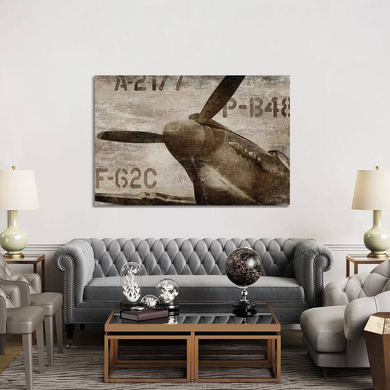iCanvas "Vintage Airplane" by Dylan Matthews Canvas Print