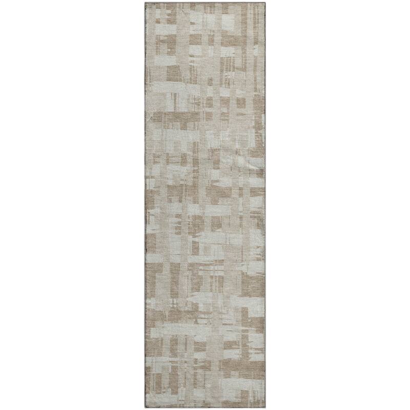 Premium Washable Super Soft Contemporary Plaid Mayfield Rug