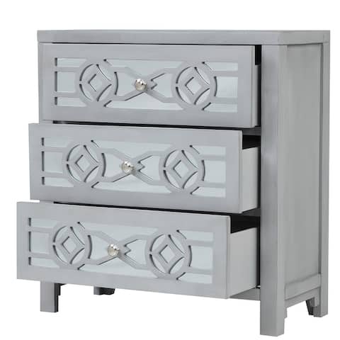 3-Drawer Wood Bachelor's Chest