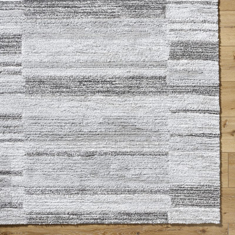 Livabliss Delight Shag Global Stripe Area Rug