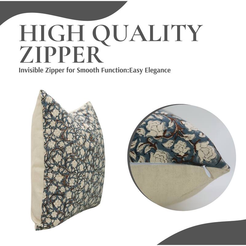 Fabdivine Floral Handcrafted Throw Home Décor Pillow Cover Or Cushion Case