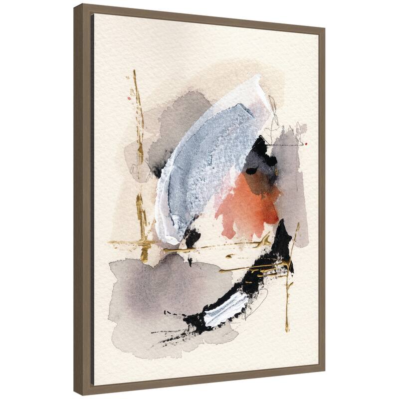 Kate and Laurel Sylvie Urban Wanderer 2 Framed Canvas by Xizhou Xie - 18x24