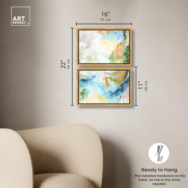 In the Beginning Canvas Set of 2 by Art Remedy