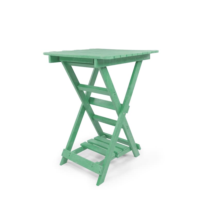 Patagonia Fully Assembled All-Weather Recycled HDPE Outdoor Folding Bar table