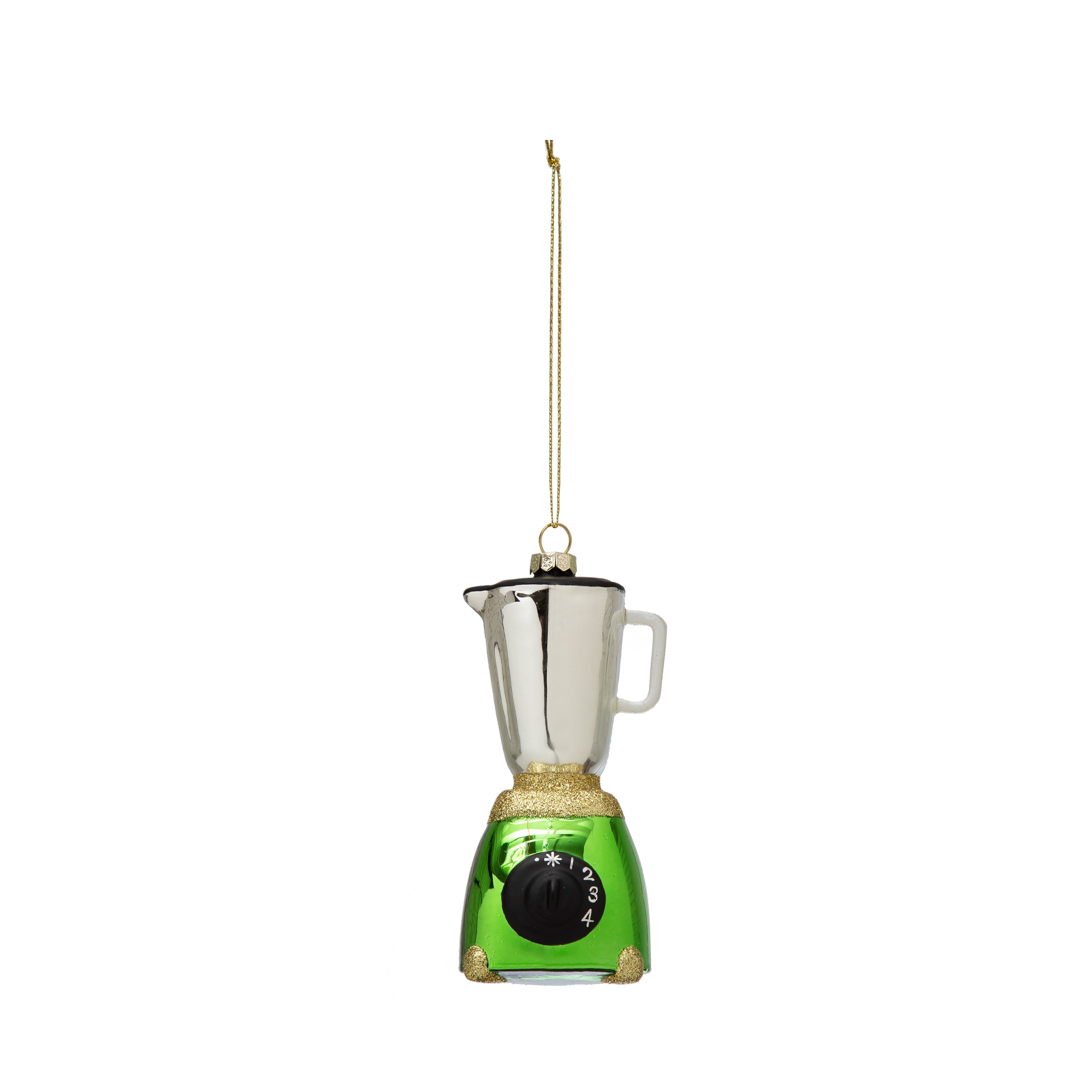 Hand-Painted Glass Blender Ornament with Glitter - 2.1L x 2.4W x 5.1H -  On Sale - Bed Bath & Beyond - 38881893