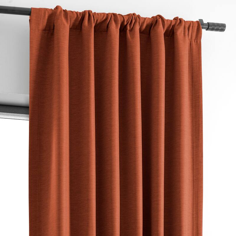 Exclusive Fabrics Persimmon Bellino Room Darkening Curtain (1 Panel)
