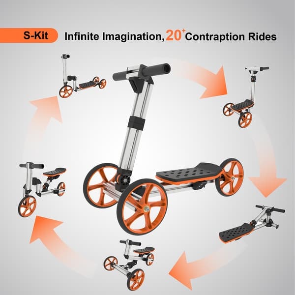 Electric Modular Go-Kart with 15 Configurations, Safe Materials & Upgrade Options - Silver