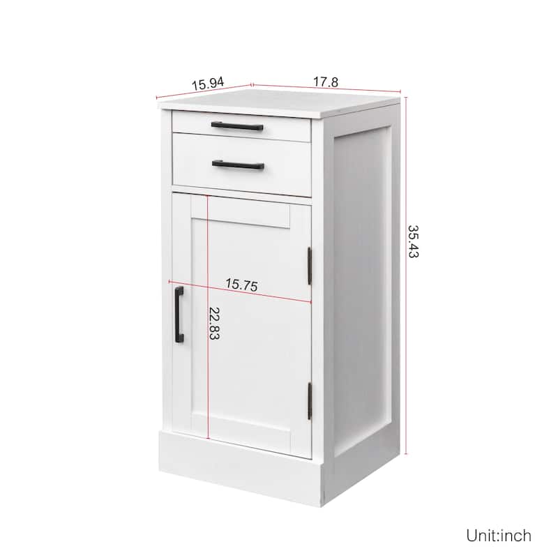 Modern Wine Bar Cabinet with Drawers and Storage Shelf for Living Room, Dining Room