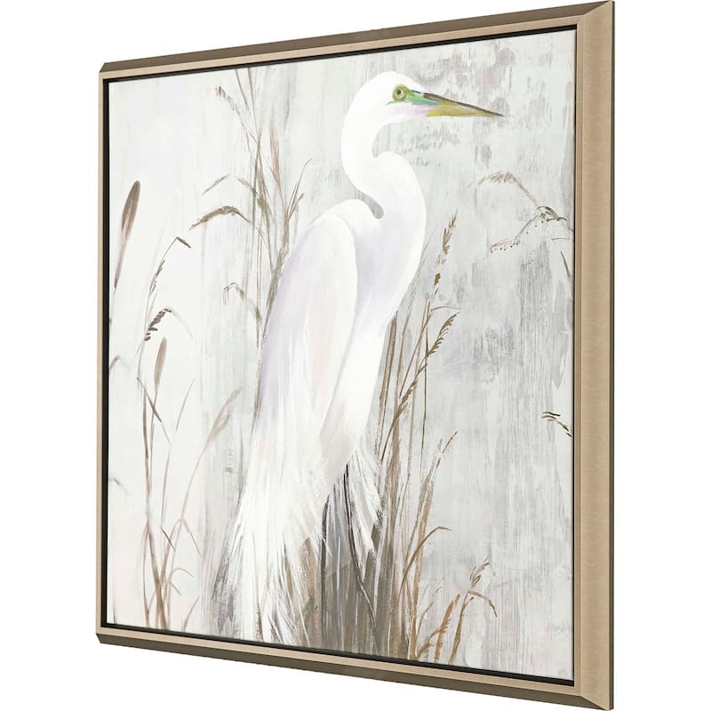 Heron in the Reeds - Giclee on Canvas