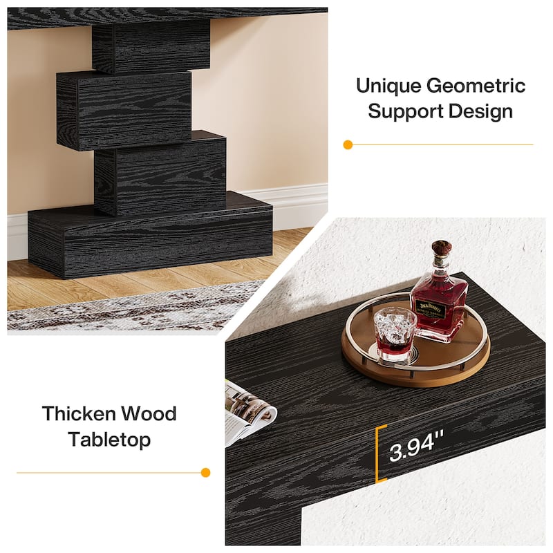 42.5 Inch Modern Narrow Console Sofa Table for Living Room - 11.8"D x 42.5"W x 31.5"H