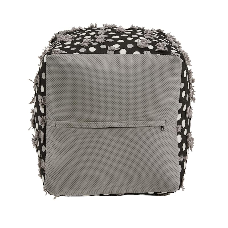 Brunico Upholstered Square Pouf Ottoman by iNSPIRE Q Bold
