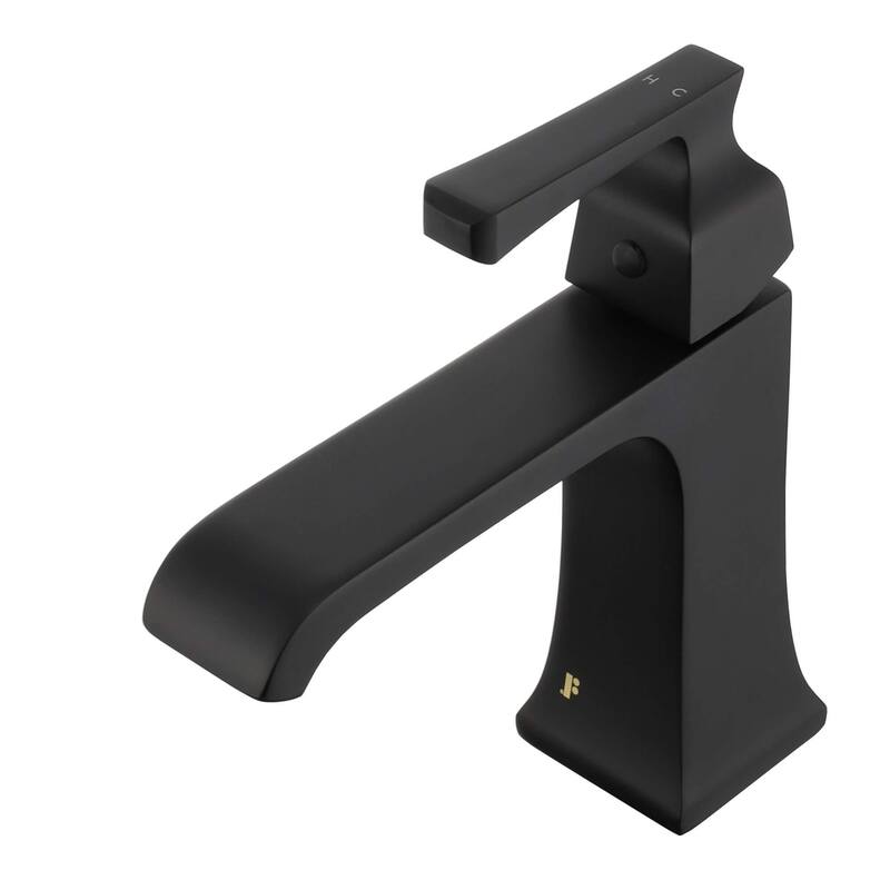Fine Fixtures Arched Square Single Hole Bathroom Faucet
