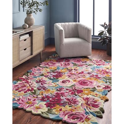 Marisela Coastal Floral and Botanical Area Rug