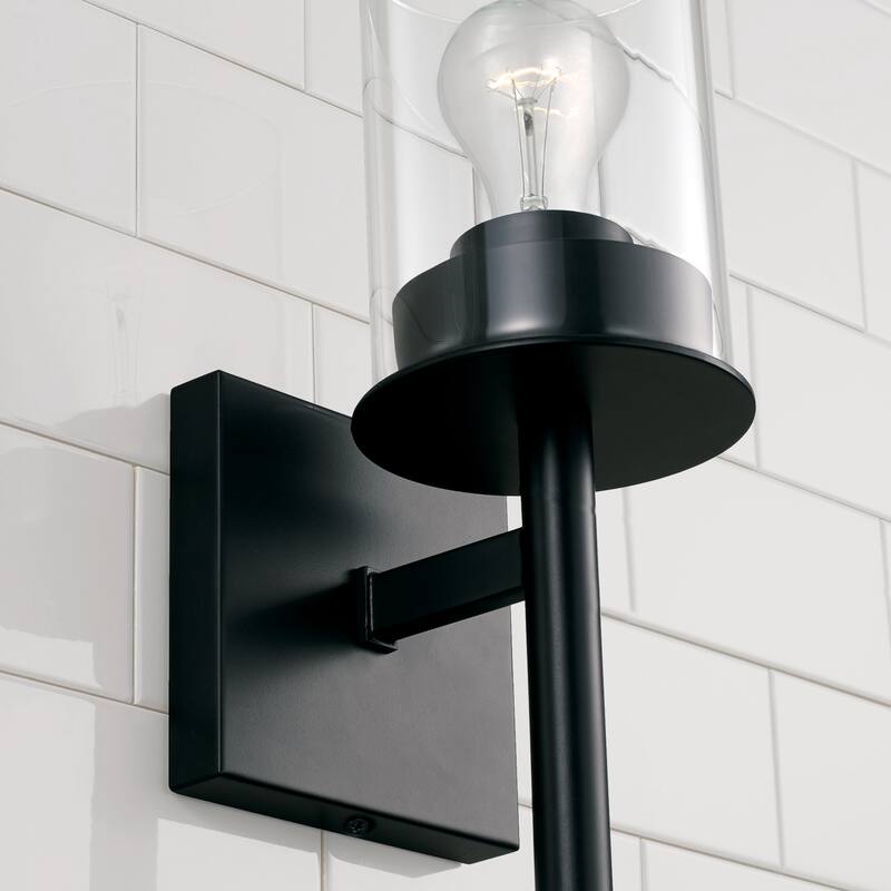 Mason 1-light Wall Sconce w/ Clear Glass