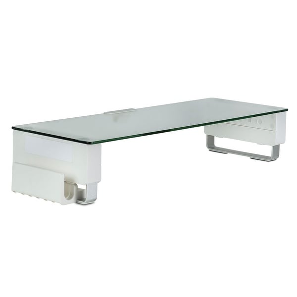 Mount-It! Glass Monitor Stand Computer Desktop Riser ...