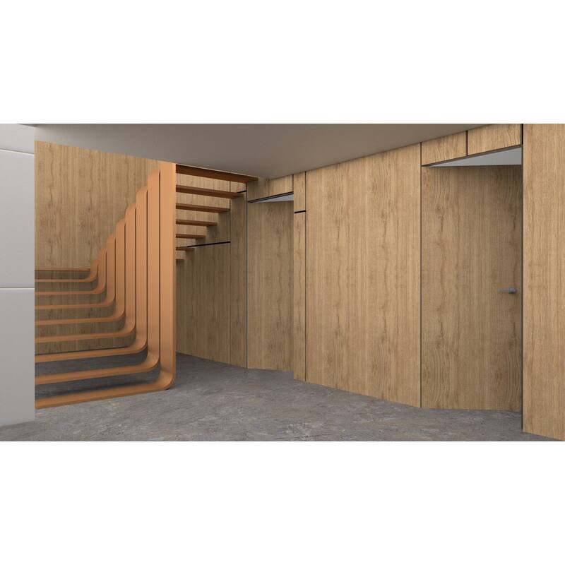 Solid Hidden Door with Handle Planum 0010 Split Wood
