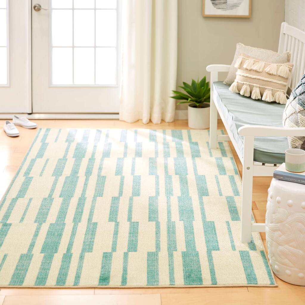 Mohawk Home Augusta Abstract Stripe Area Rug