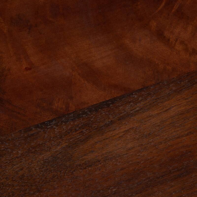 Janaki Drink Table with Marble Base - Compact Pedestal Accent Table with Tray Top for Living Room or Sofa Side