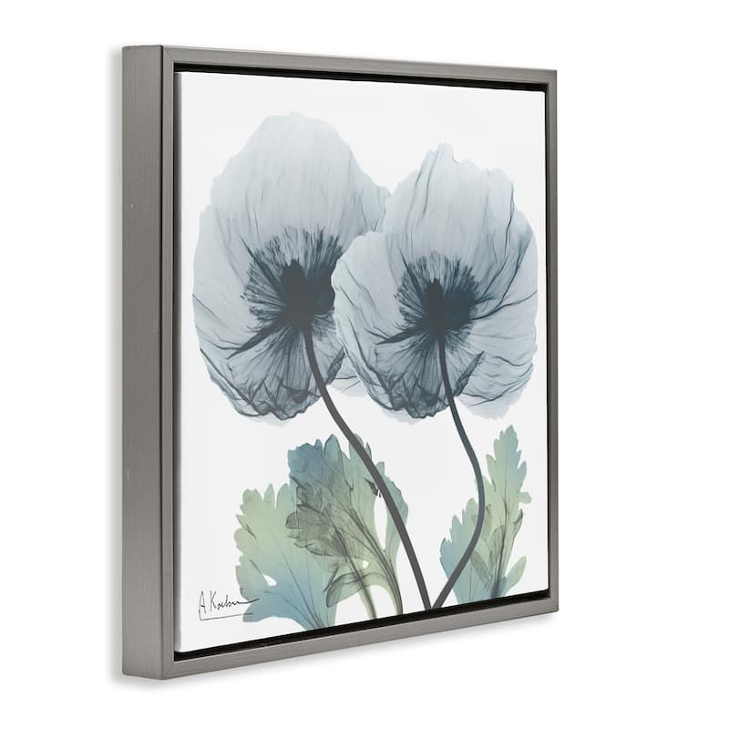 Stupell Double Modern Flower Blossoms Framed Floater Canvas Wall Art Design By Albert Koetsier