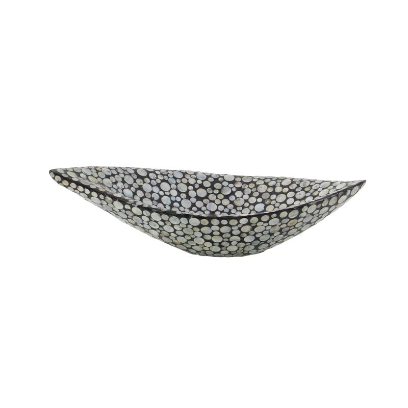 Mother of Pearl Shell Living Room Decor Tray - Gray or White - Roche River Decor