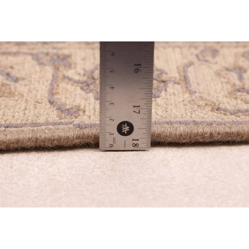 ECARPETGALLERY Flat-Weave Lahor Finest Taupe Wool Tapestry Kilim - 2'6 x 8'9