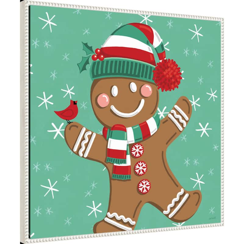 Festive Christmas II by Anne Tavoletti Framed Canvas Wall Art Print
