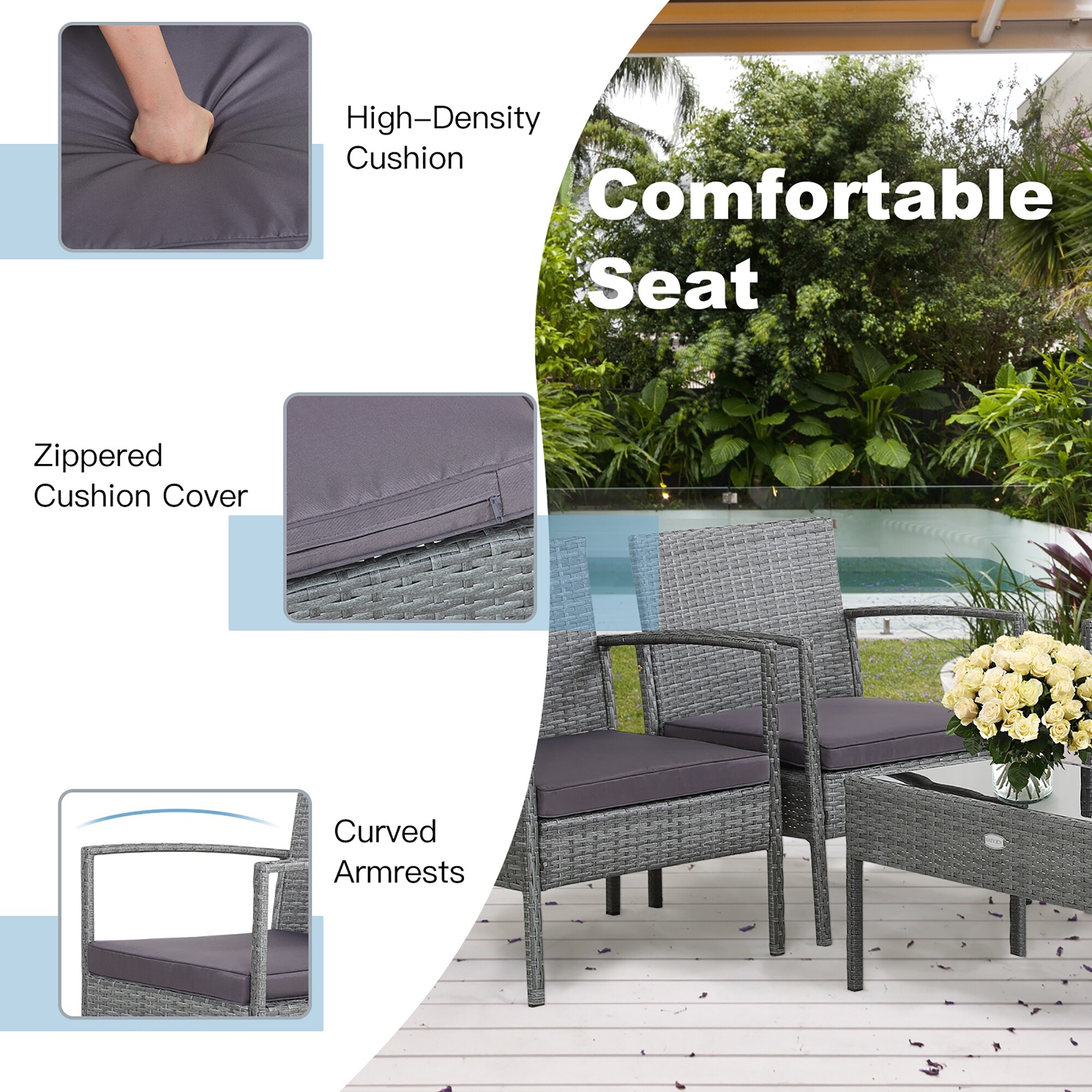 8 seater shop garden sofa